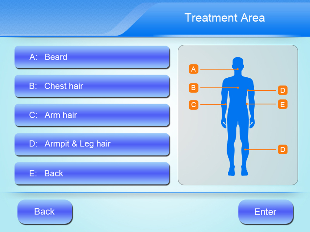 808nm diode laser equipment screen Pantalla de equipo láser de diodo de 808 nm