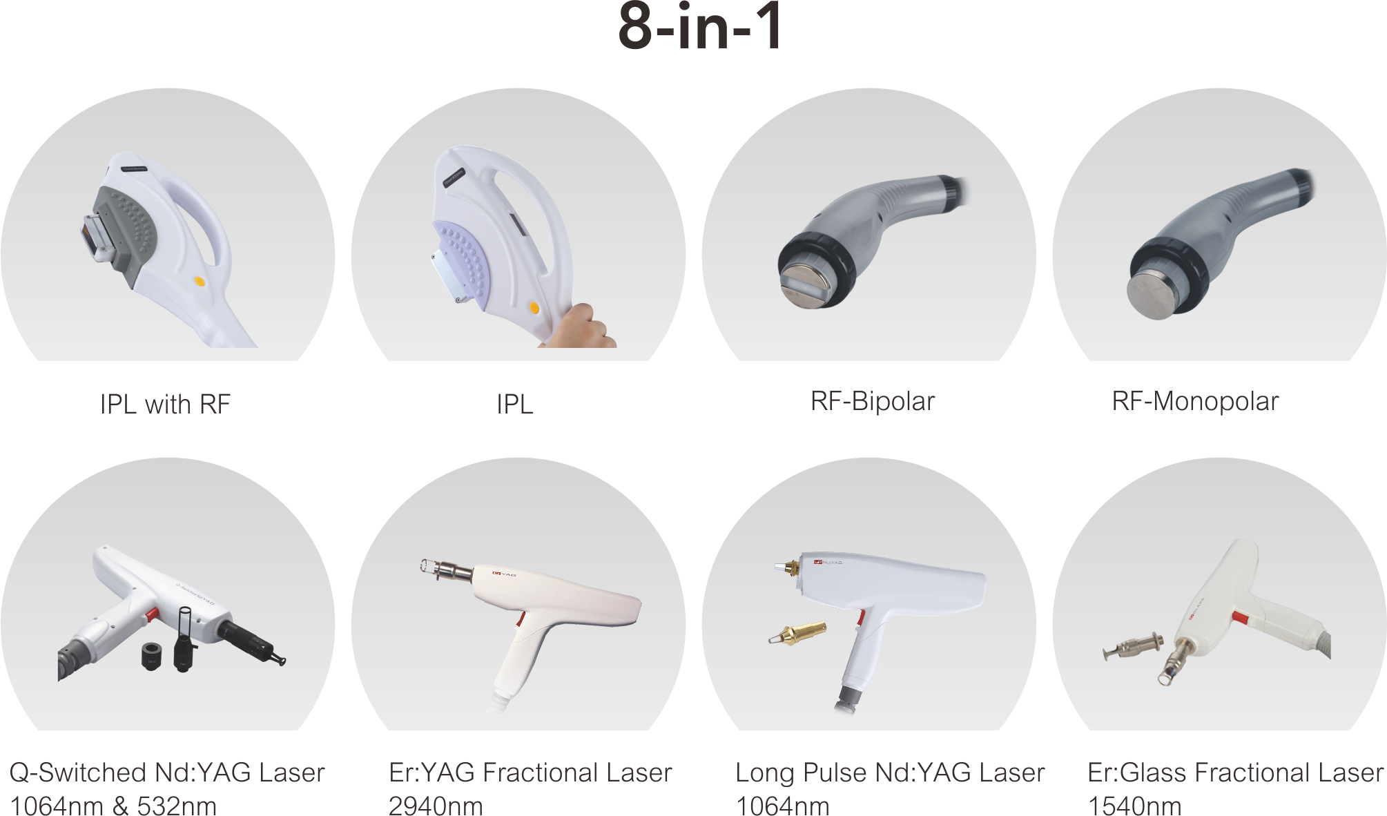 platform laser handpiece pieza de mano láser de plataforma