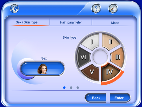 Interfaz de operador de l&aacute;ser de diodo HS-818