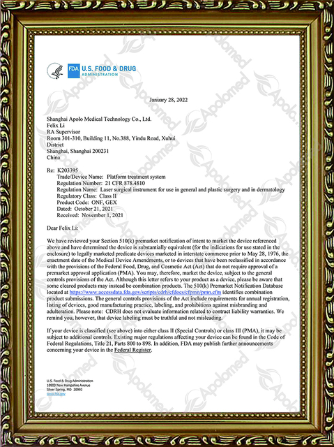 Sistema de tratamiento de plataforma FDA de EE. UU