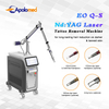 Equipo ND YAG Q-Switched Máquina con sistema láser Q-Switched Máquina de eliminación de tatuajes con láser ND YAG