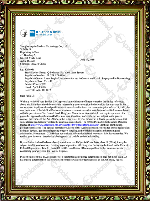 L&aacute;ser Q-Switched Nd: Yag FDA