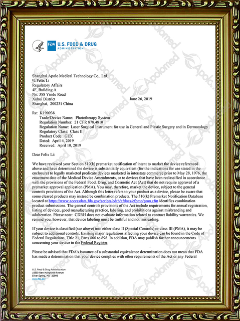 Sistema de terapia fotodin&aacute;mica FDA