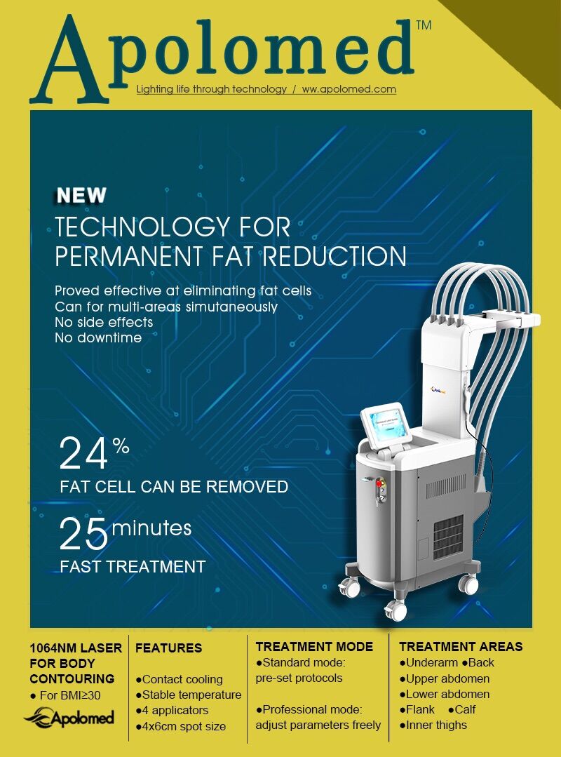 M&aacute;quina de escultura corporal con l&aacute;ser de diodo HS-851 de 1060 nm de Apolomed