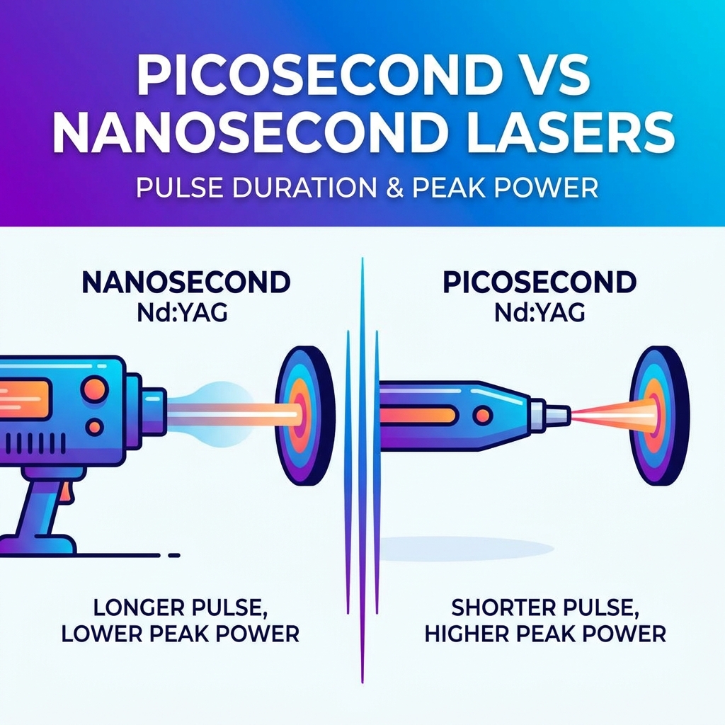 Láseres Nd:YAG de picosegundo y nanosegundo