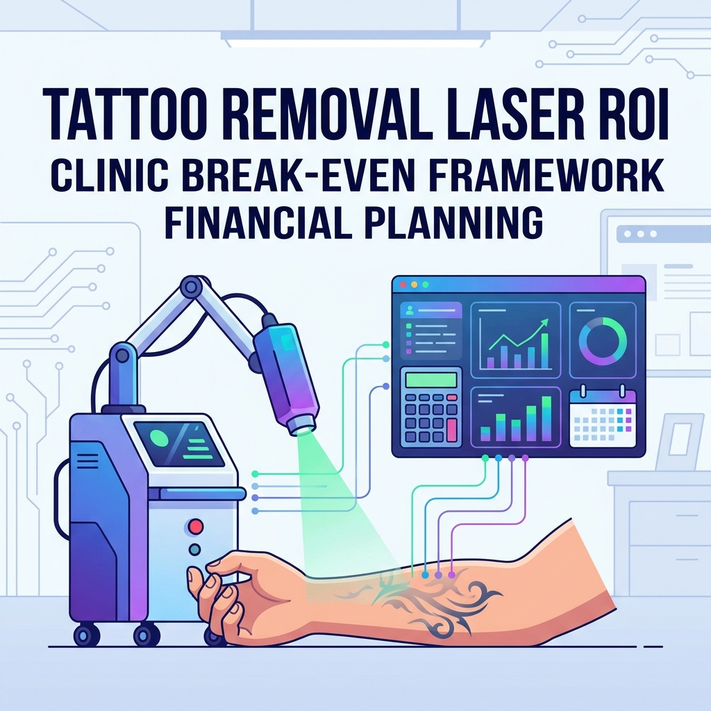 ROI de la eliminación de tatuajes con láser para clínicas: un marco de equilibrio antes de comprar